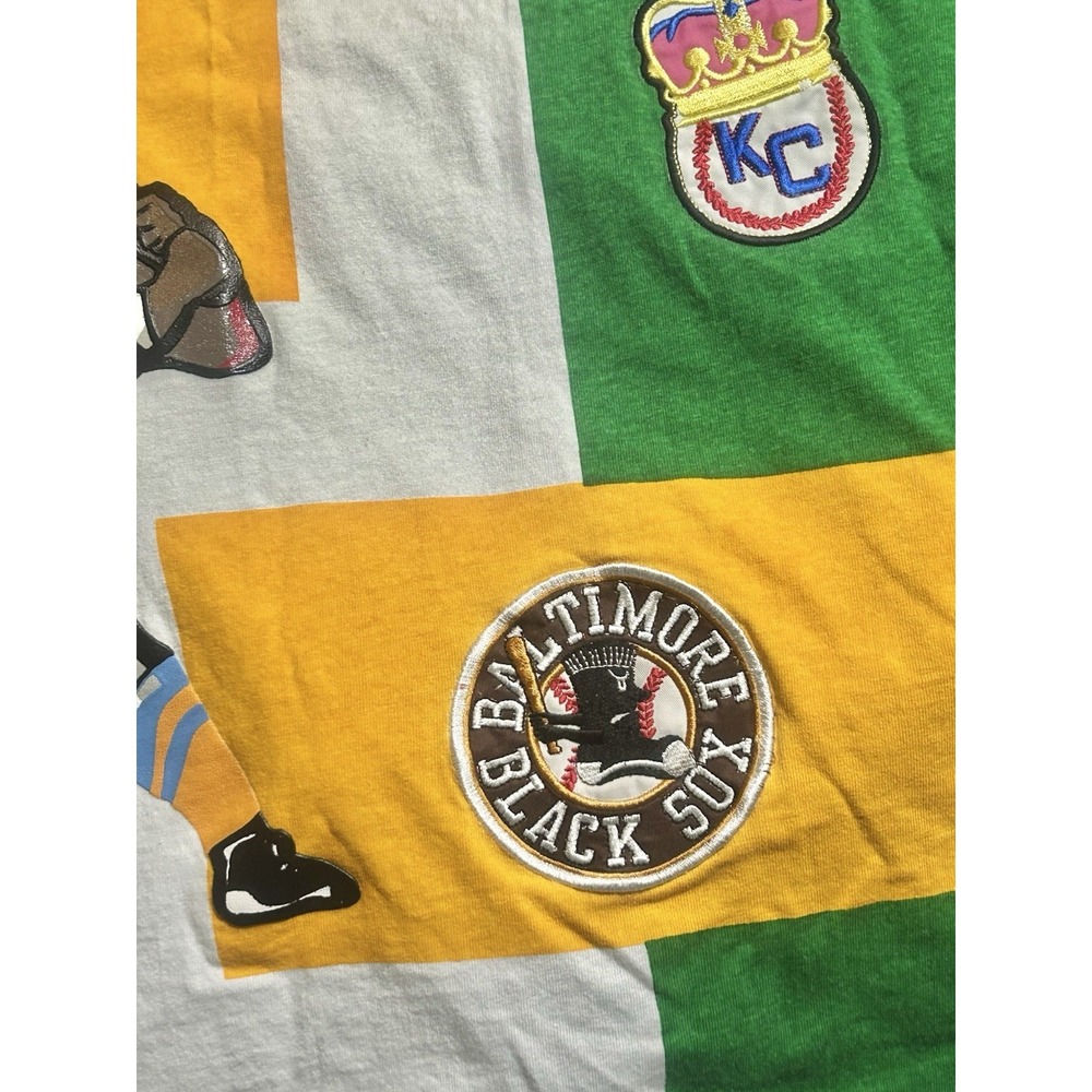 Negro Leagues 1920 Museum Graphic T Shirt XL Green Patch Streetwear - Picture 11 of 13